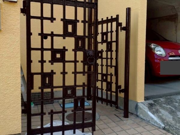 鉄部ウレタン塗装施工