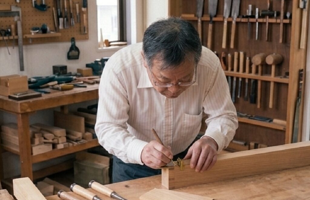 現場で作業する職人